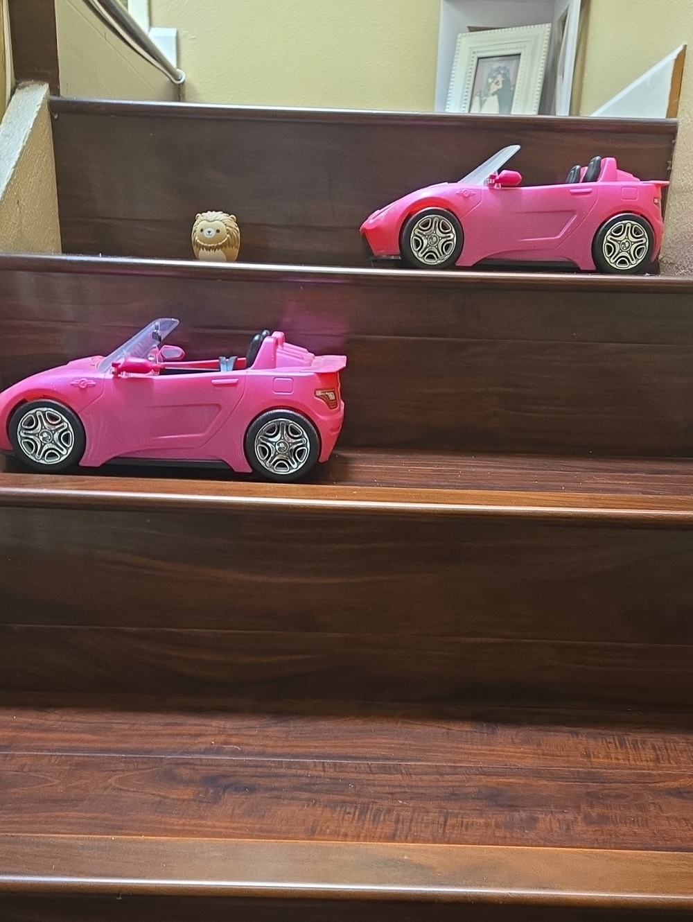 Pink BARBIE Convertible  Toy Carsx2